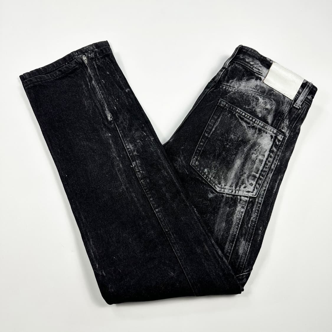 VTG 빈티지 흑청 워크 페인팅 데님 팬츠 (30인치) 상품이미지2