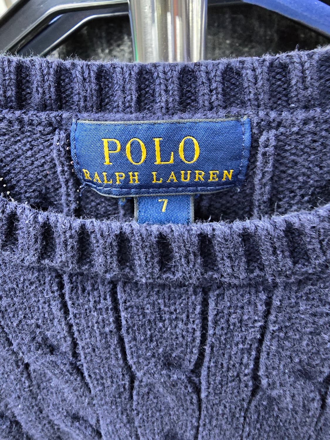 폴로랄프로렌 네이비 꽈배기 니트 (1434) 상품이미지3