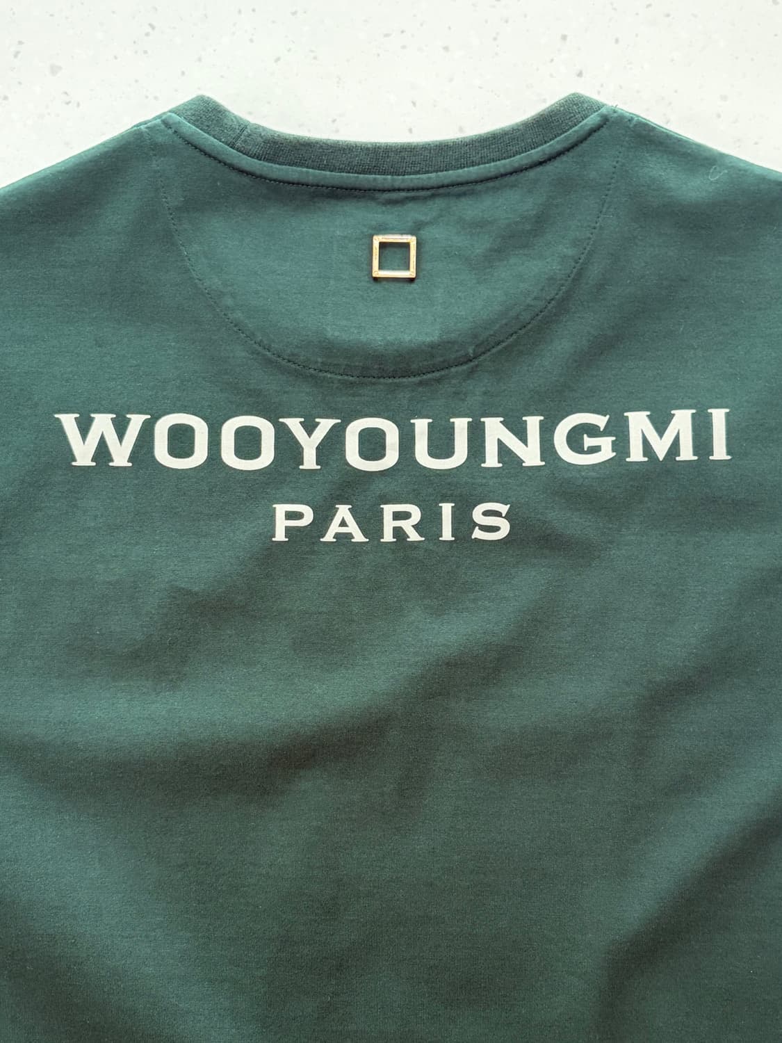 우영미 백로고 티셔츠 그린(46) 상품이미지4