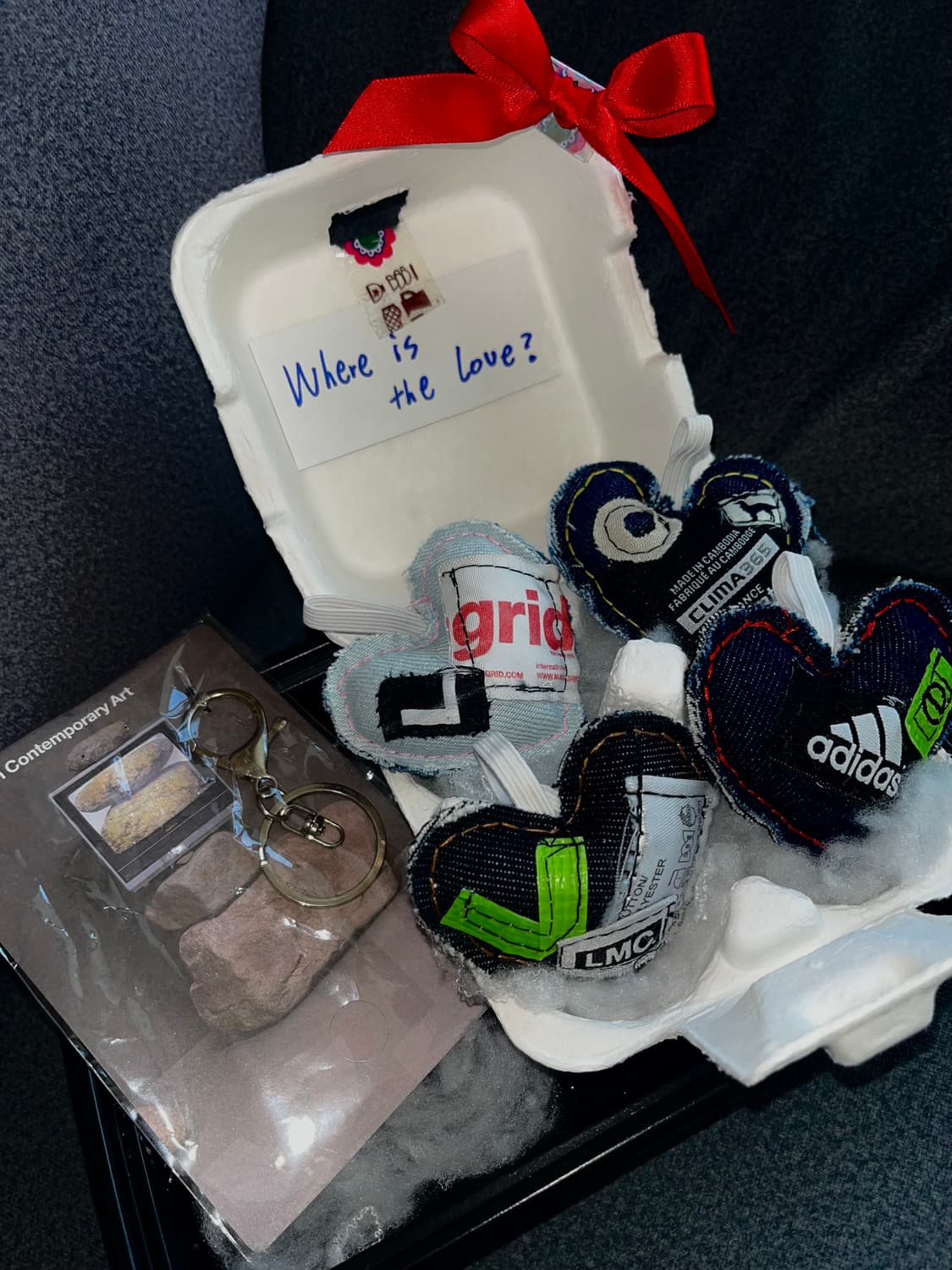 Handmade / 데님 하트 키링 4pcs 리사이클링 빈티지 y2k 상품이미지1