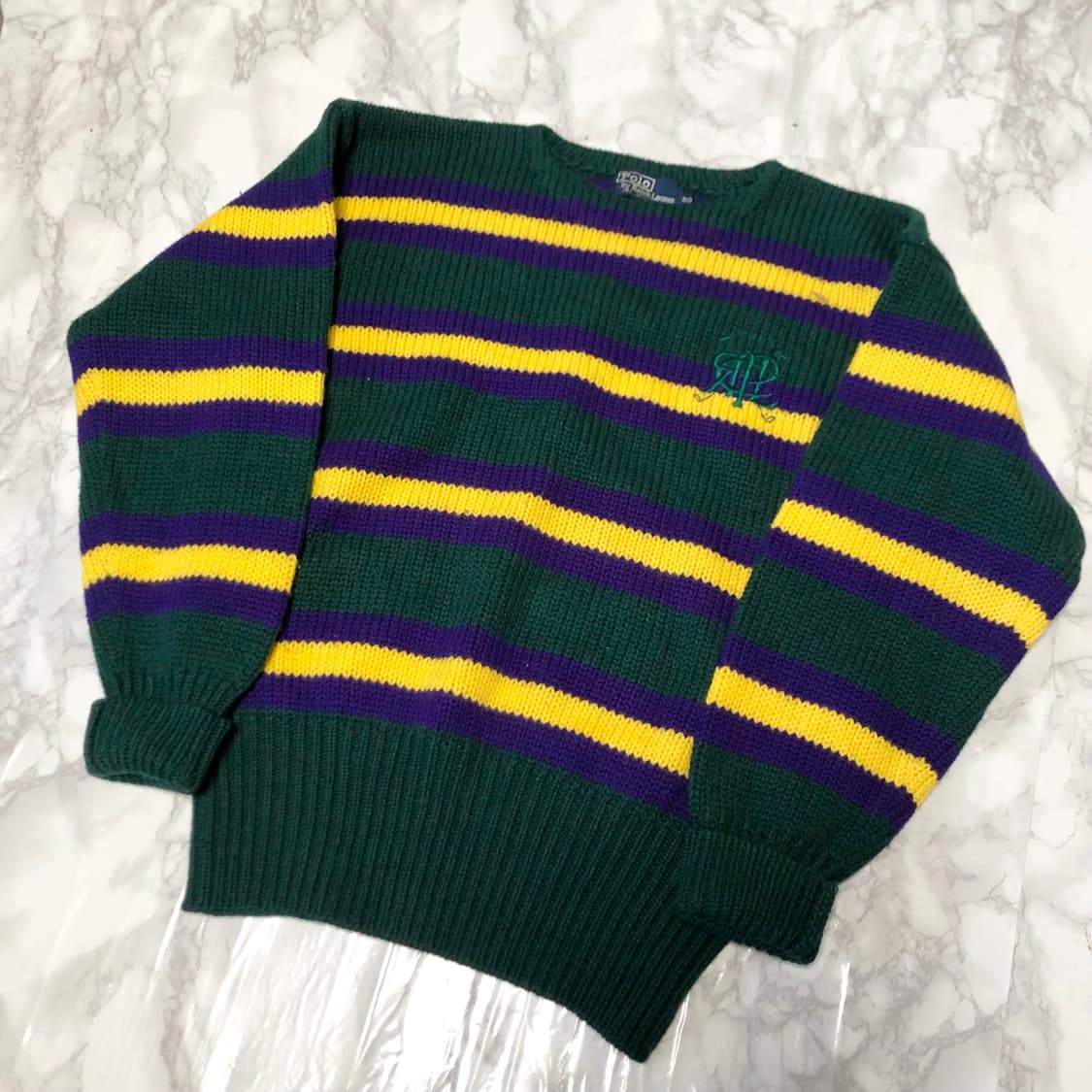 폴로 랄프로렌 니트 상태굿 80s 딥그린 상품이미지1