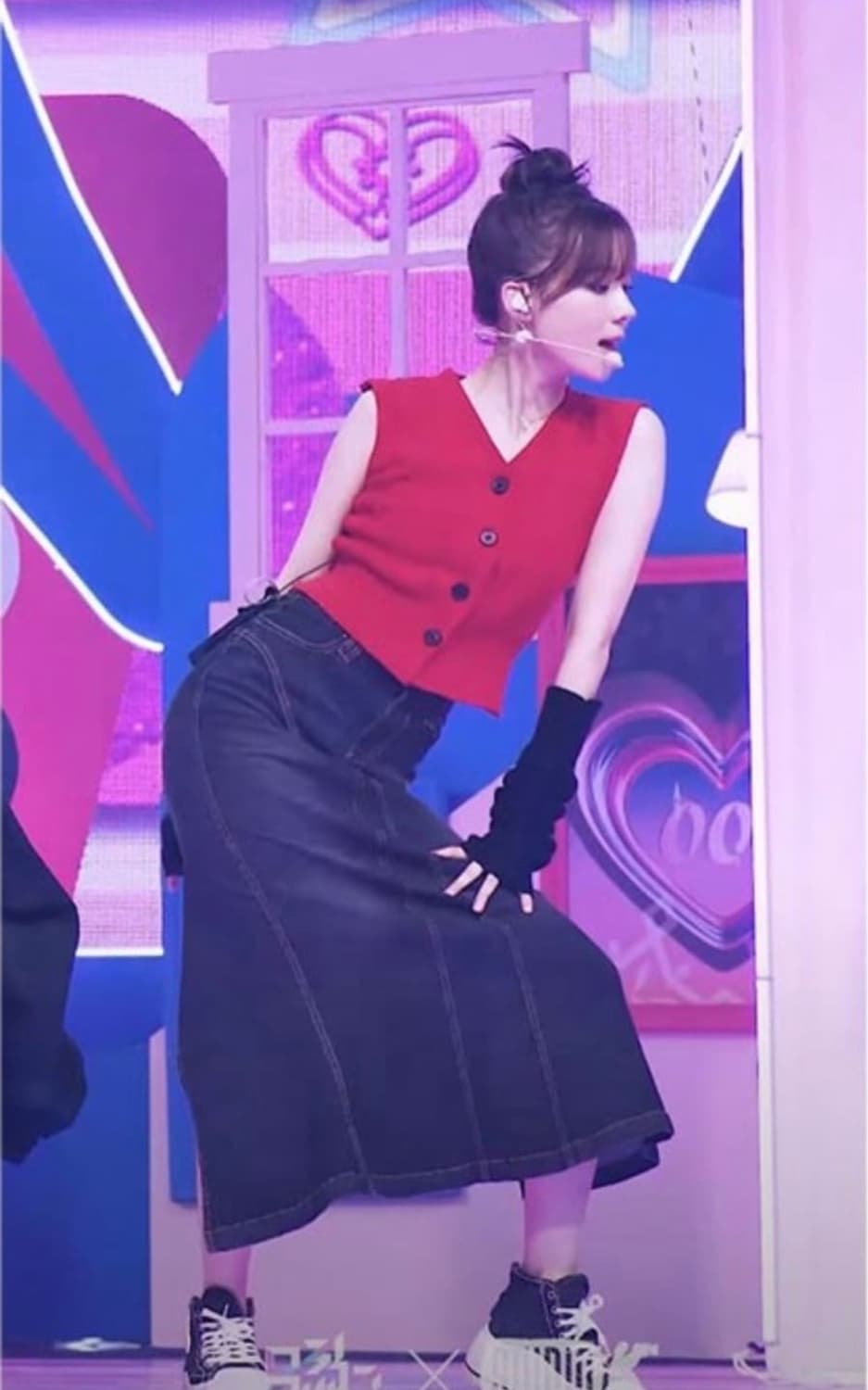 어글리쉐도우 데님 롱스커트 윈터 spicy 스커트 상품이미지2
