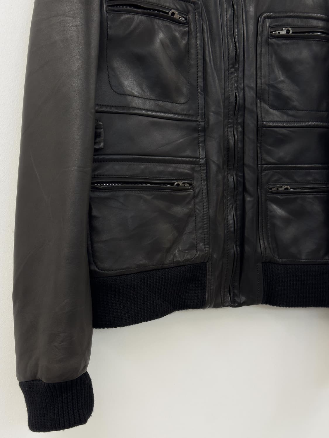 페레가모 레더 자켓 상품이미지4