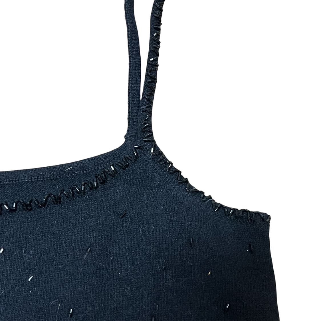 DKNY 블랙 비즈 앙고라 나시 상품이미지4