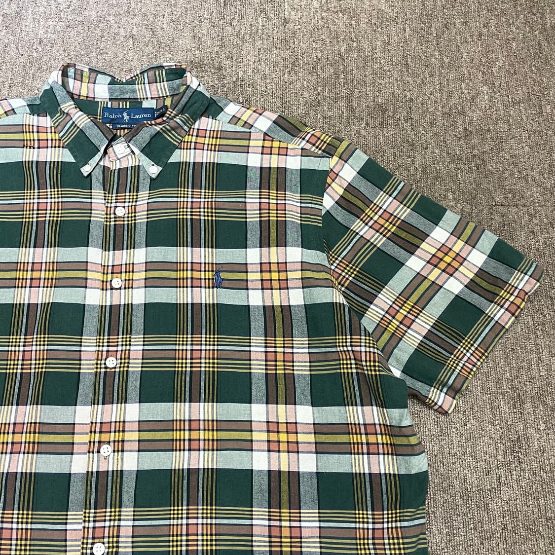 (2XL) POLO 폴로 랄프로렌 체크 반팔 셔츠 클래식핏 상품이미지4