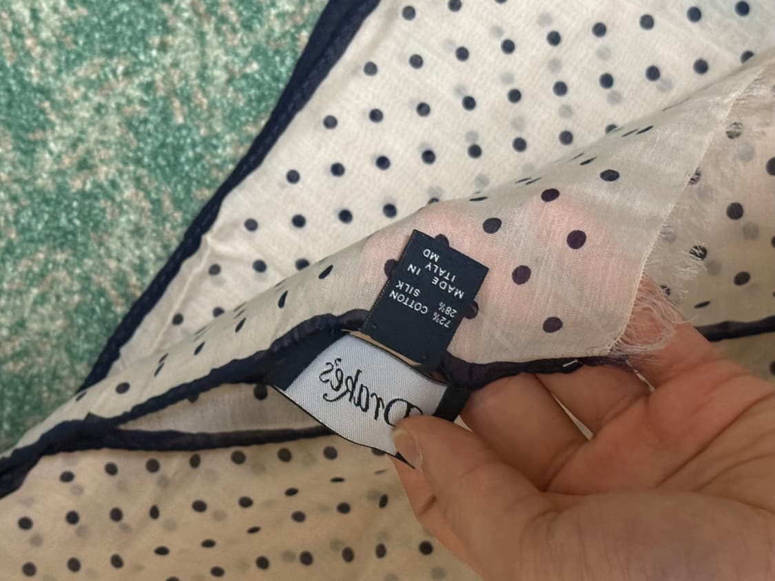 Drake's 드레익스 도트 무늬 스카프 상품이미지3