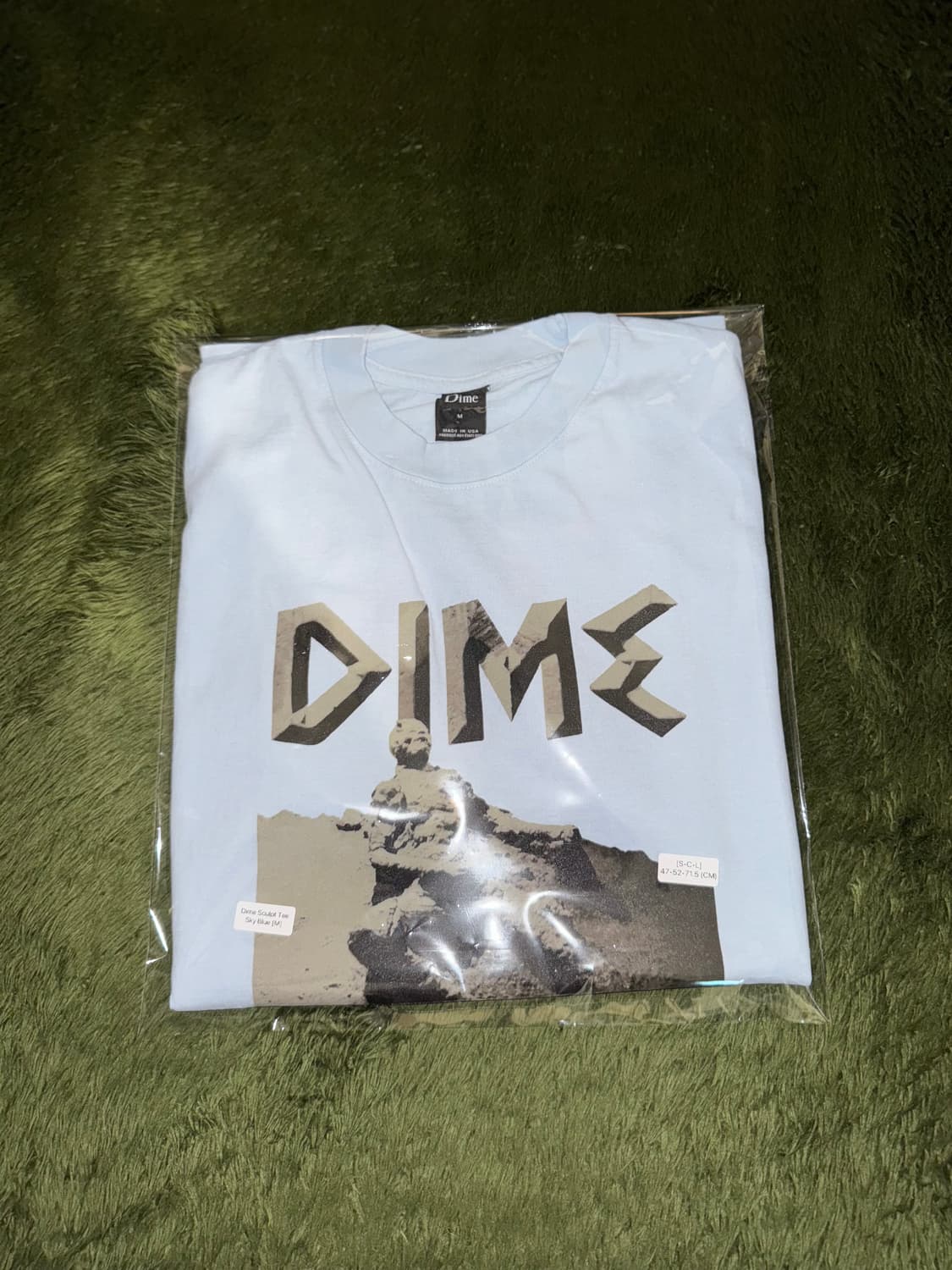 [M] DIME 다임 MADE IN USA 튜블러 티셔츠 스카이 블루 상품이미지10