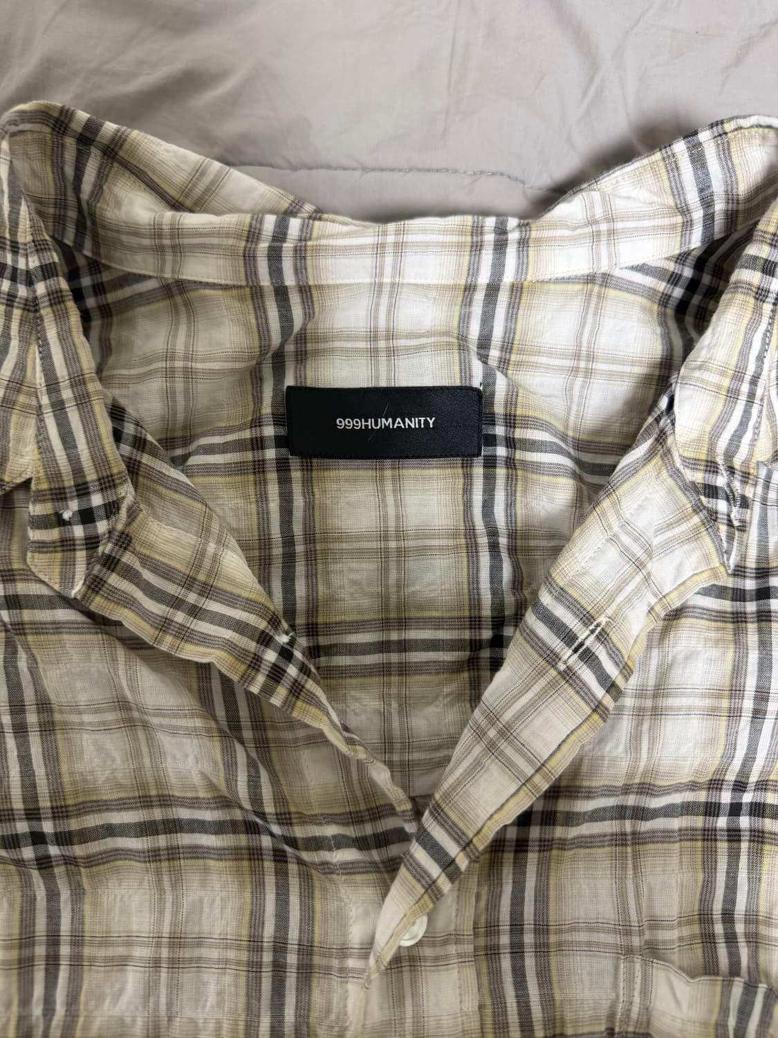 999휴머니티 이지 체크 셔츠 상품이미지6