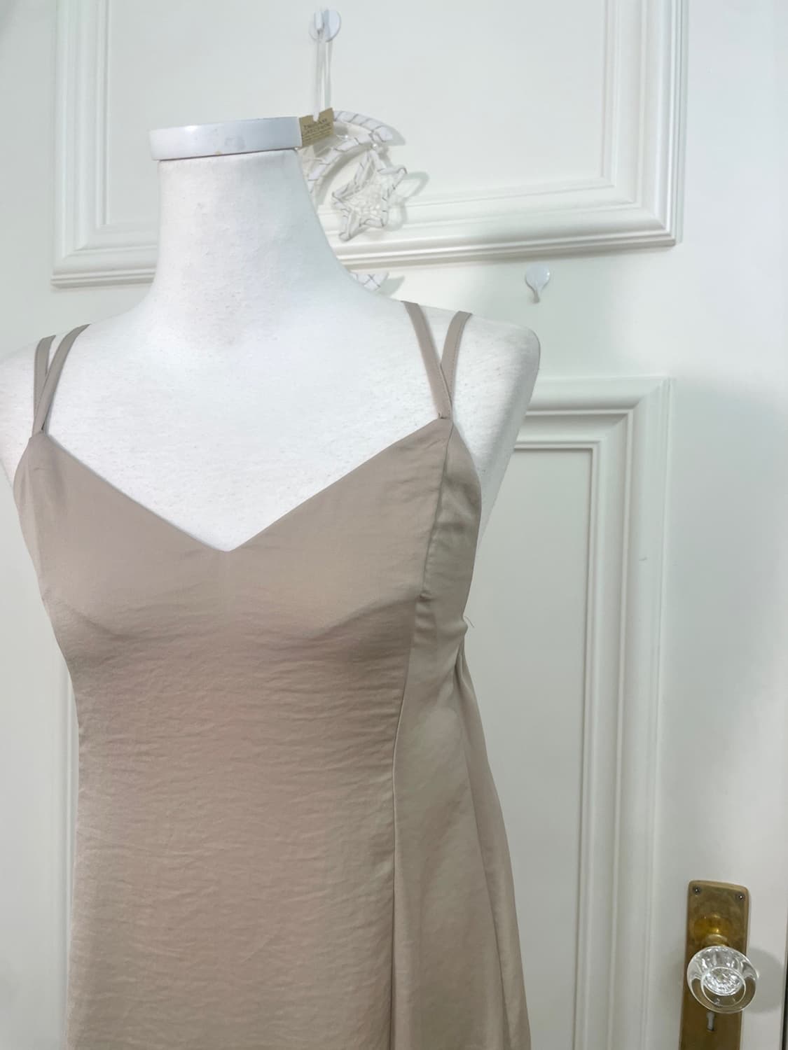 EARTH beige back banding lining long opc 상품이미지7