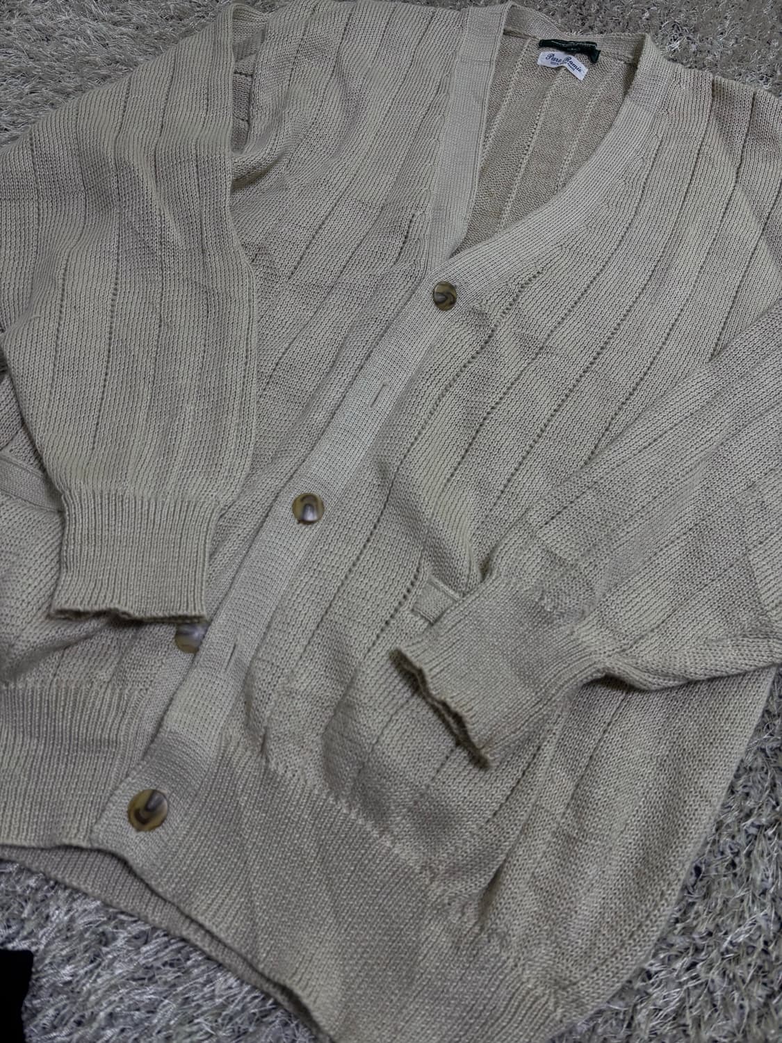 일본판 MITSUMINE 린넨100프로 가디건 사이즈 105 상품이미지2