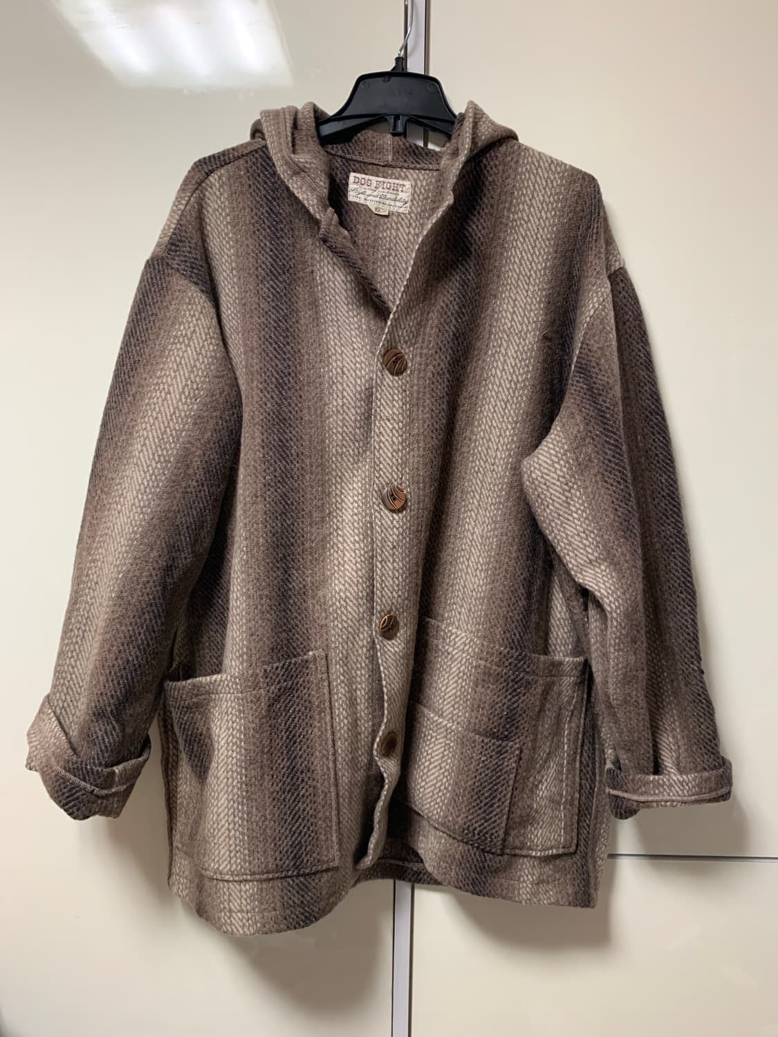 남성 후드 울 자켓 코트 아메카지 상품이미지1