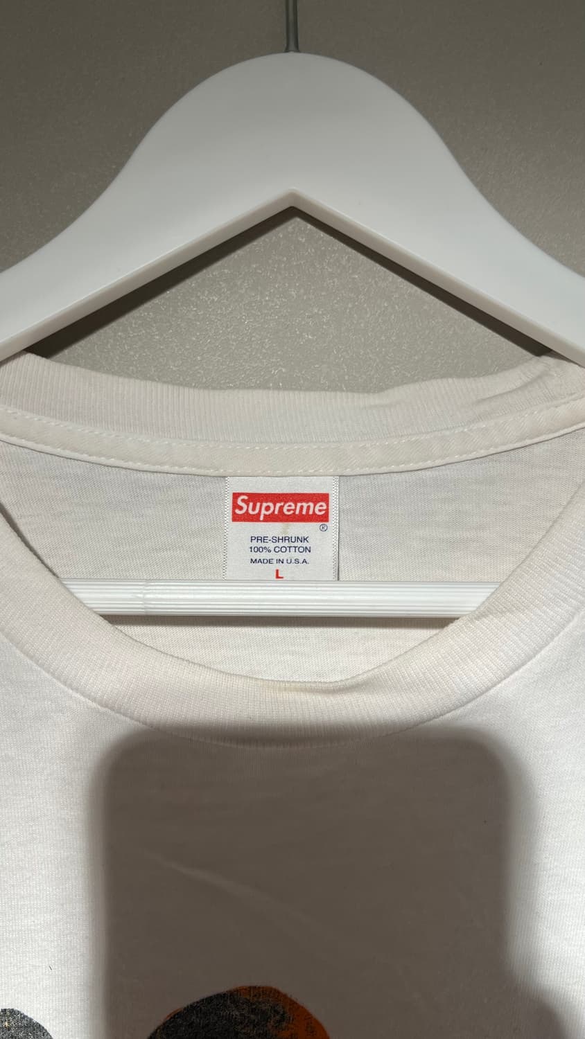 SUPREME 19FW 페이시스 롱슬리브 티셔츠 화이트 L 상품이미지3