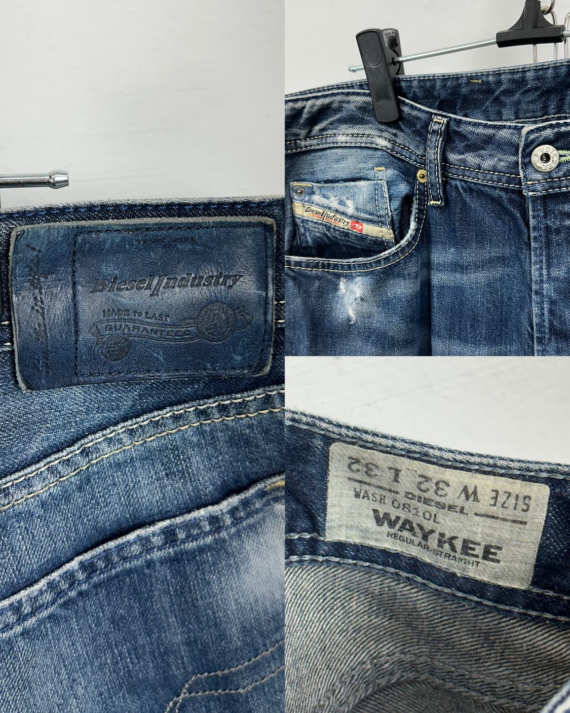 Diesel Industry Distressed Wash Straight 상품이미지9