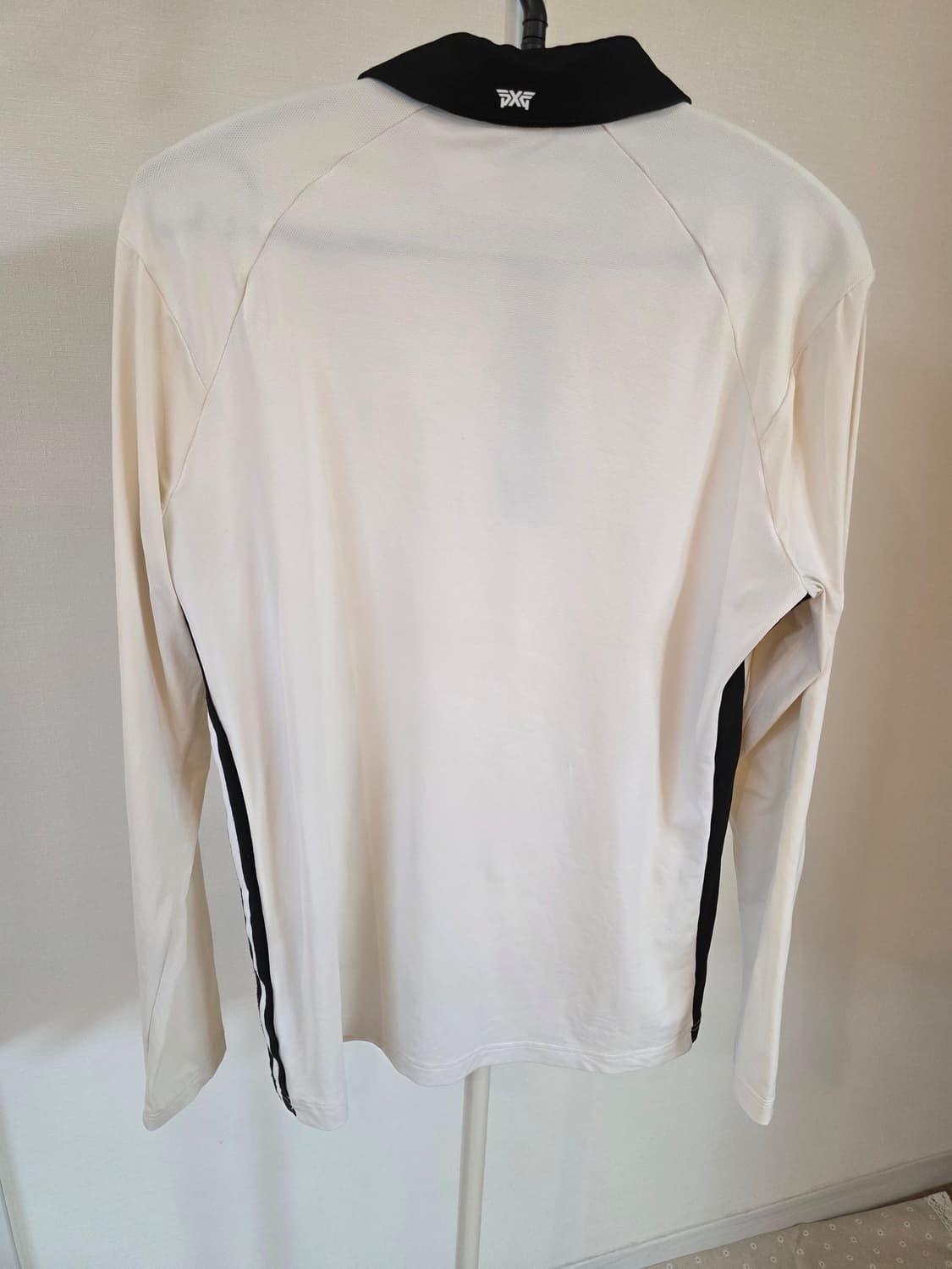 PXG 화이트/블랙 카라 골프티셔츠 M 상품이미지5