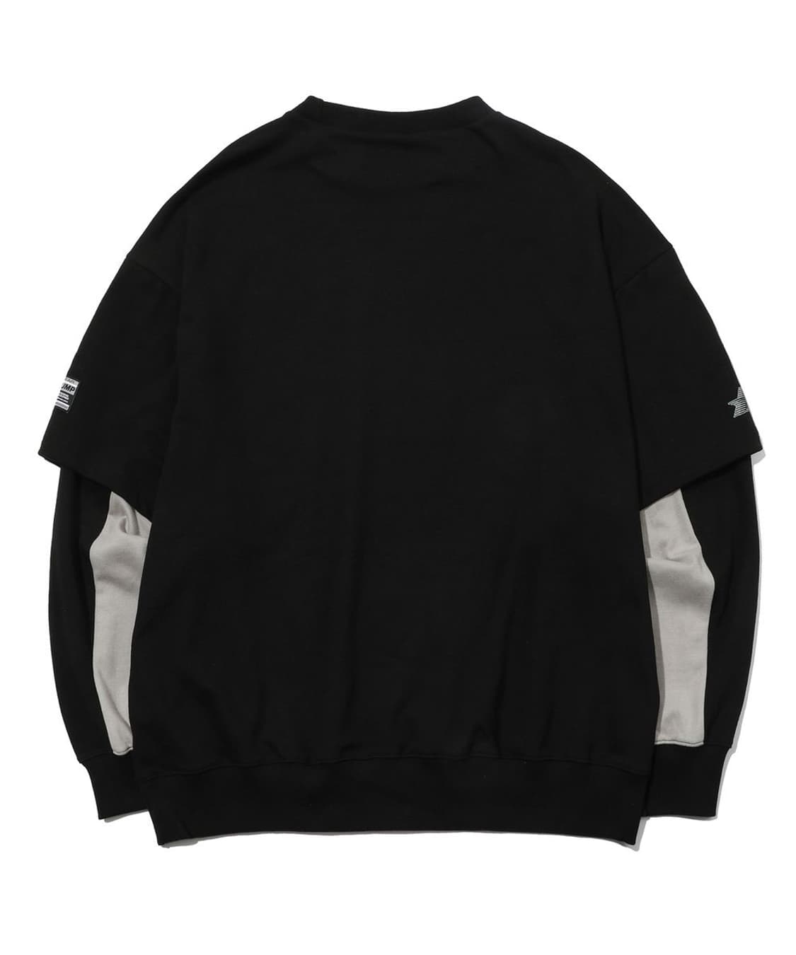 크럼프 엑스텐디드 레이어드 맨투맨 블랙 L 상품이미지3