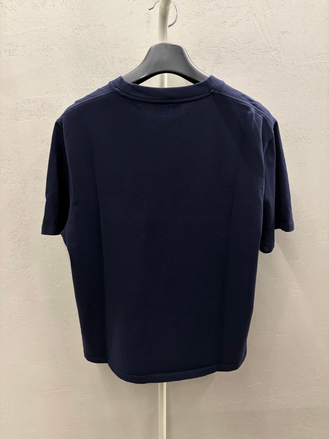 아미 스몰 하트 반팔티 네이비 M 상품이미지5