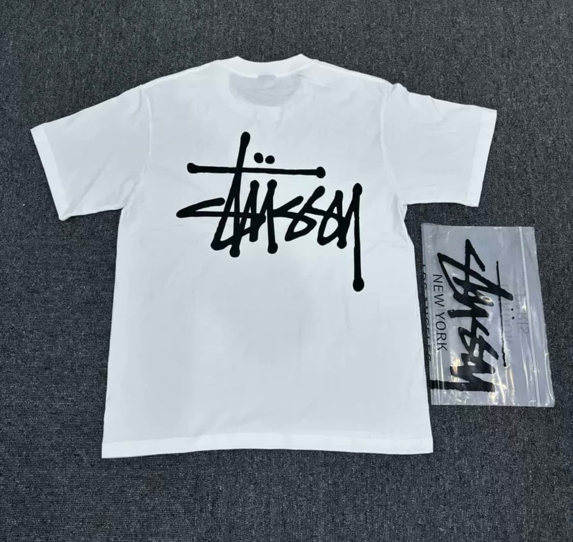 (정품/새상품) 스투시 반팔 티셔츠 블랙/화이트 상품이미지3