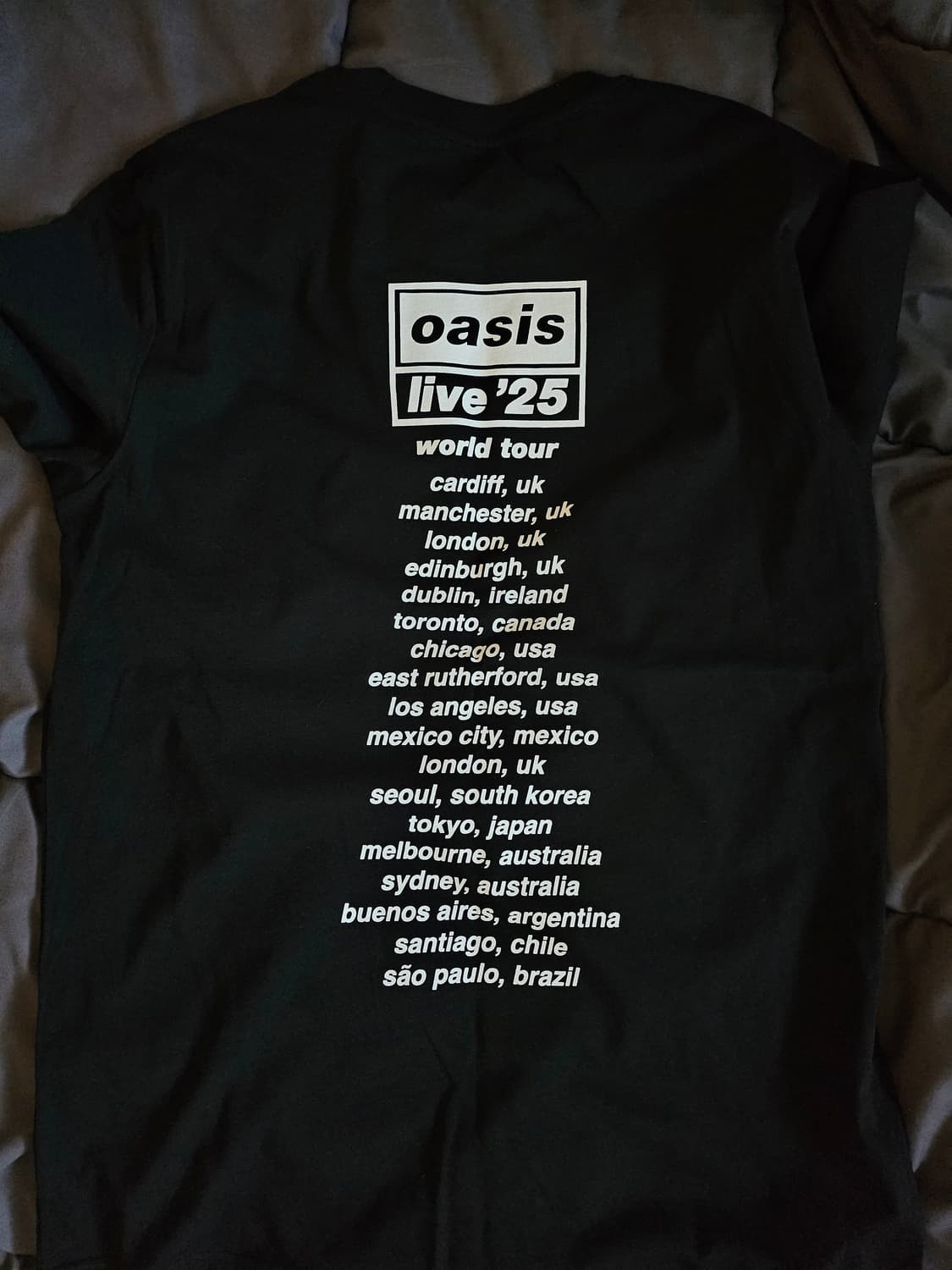 (M) 오아시스 라이브 굿즈 티셔츠 상품이미지2