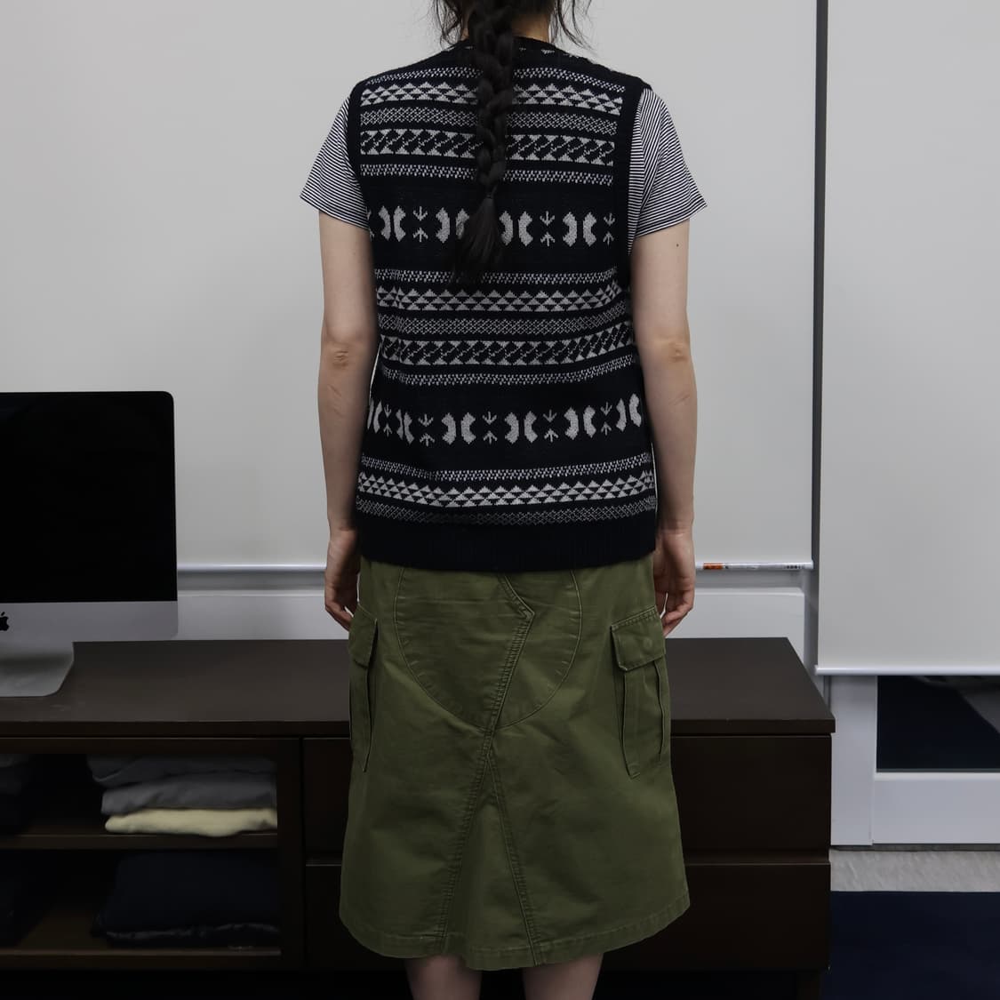 Blue Blue Japan pattern vest 상품이미지2