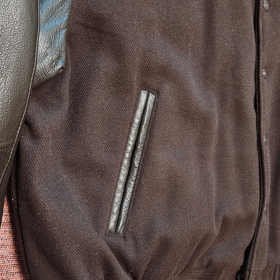 90s 하드록카페 울레더 바시티  상품이미지4