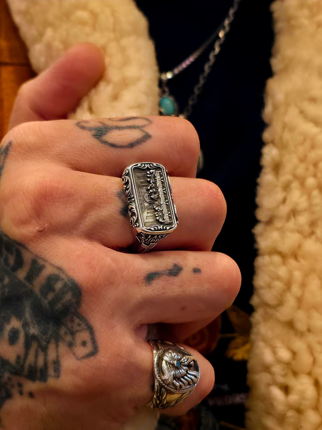 3cross silver925"THE LAST SUPPER"ring 상품이미지10