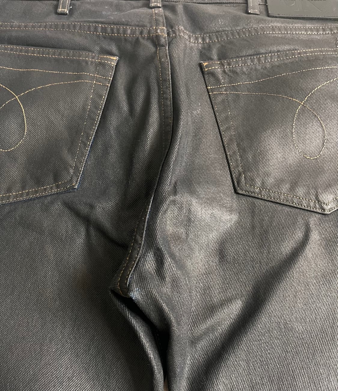 90s 캘빈 클라인 진스 블랙 코팅진 상품이미지9