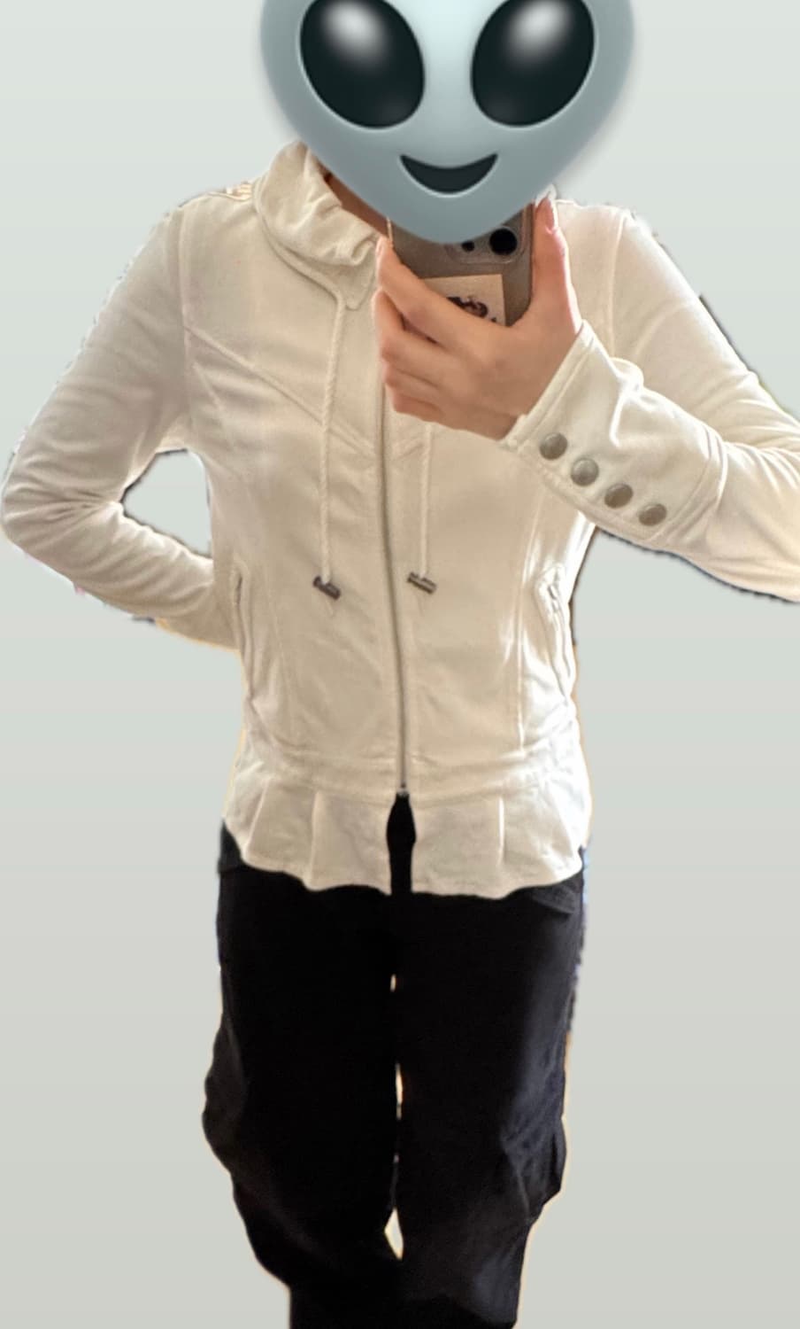 프릴 후드 집업 빈티지 상품이미지2