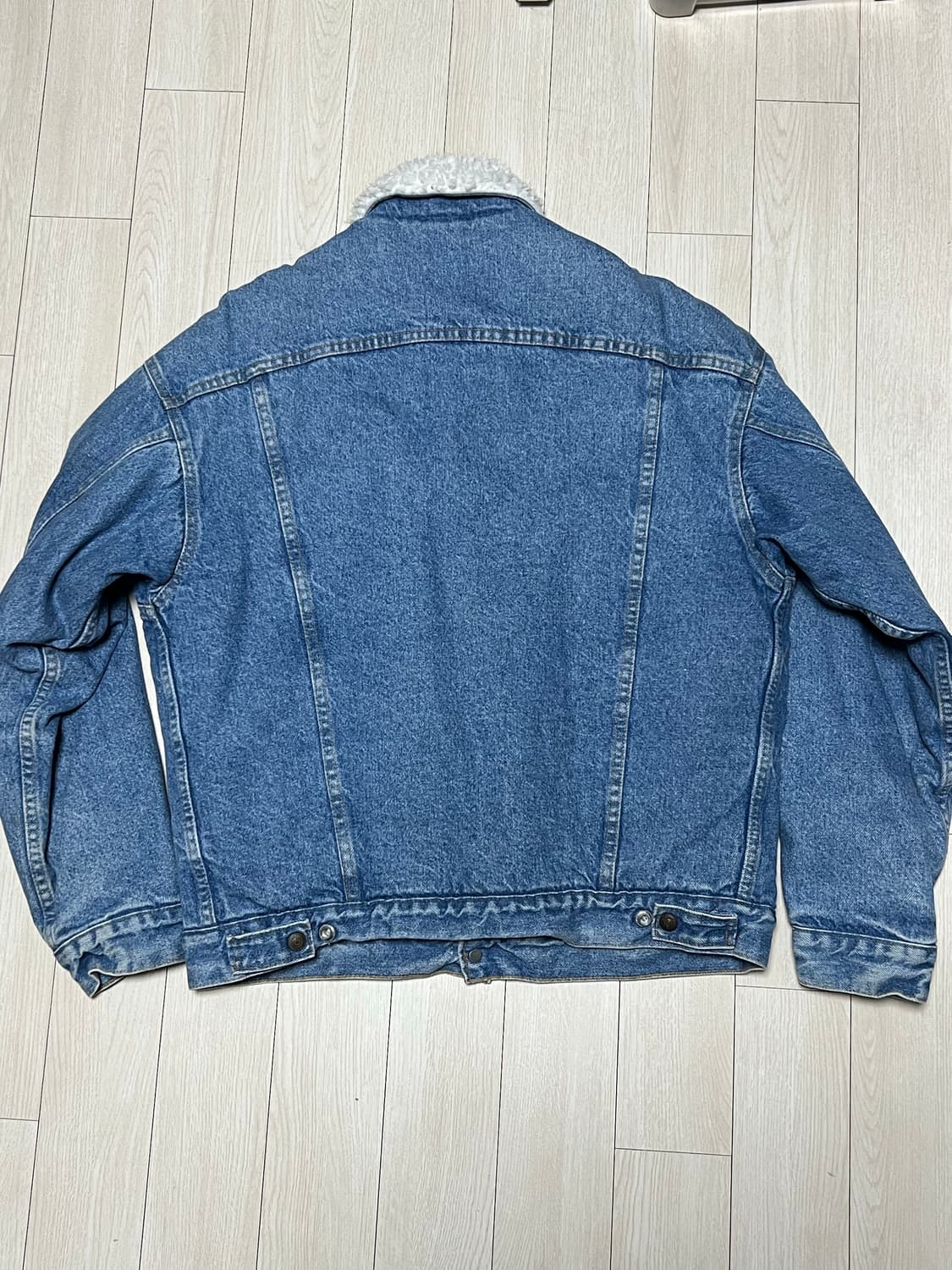 90s메이드인USA리바이스 쉐르파 청자켓 데님 자켓 M사이즈 상품이미지5