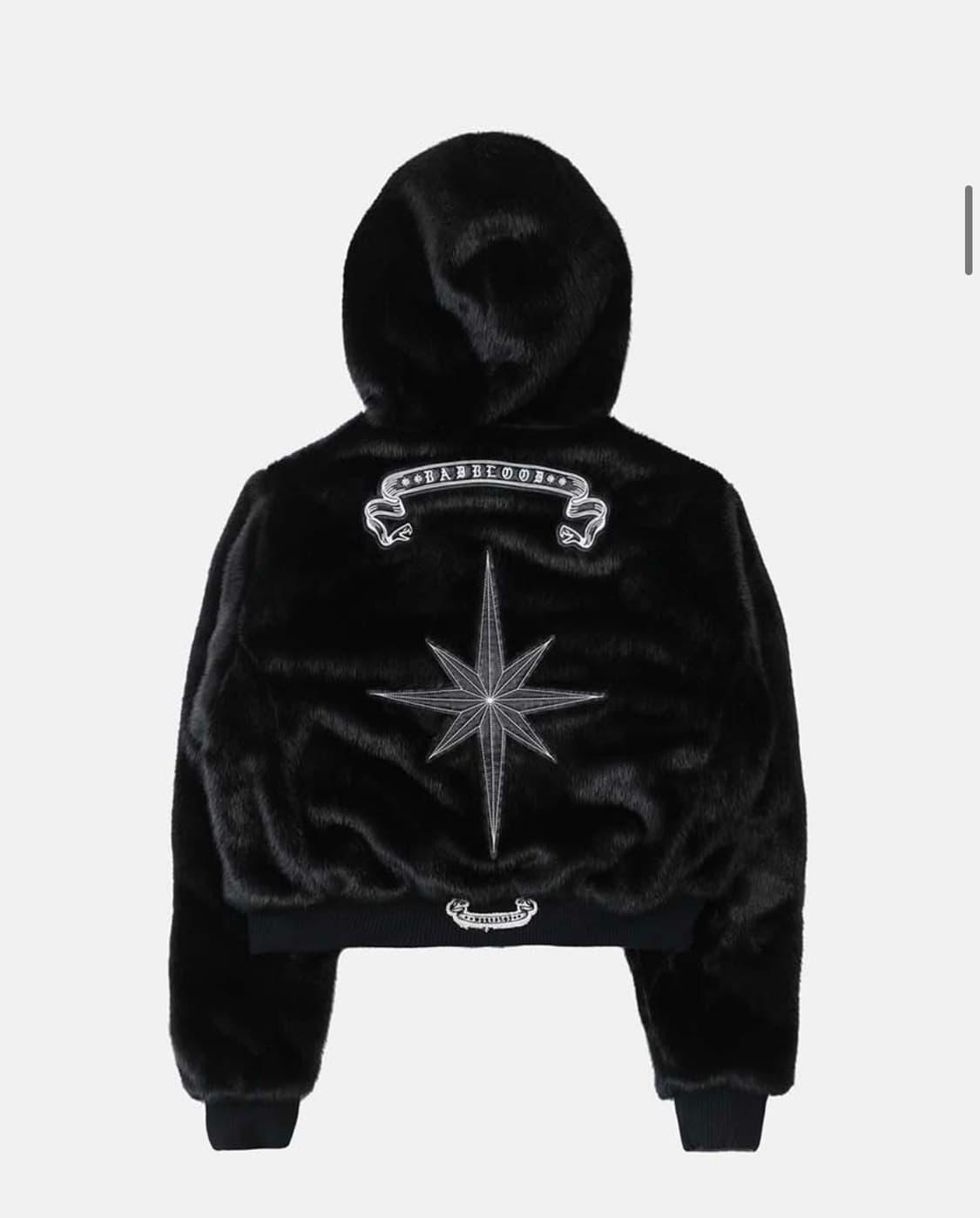 배드블러드 미스틱11 리버시블 퍼 후드 자켓 - 화이트/블랙 상품이미지5