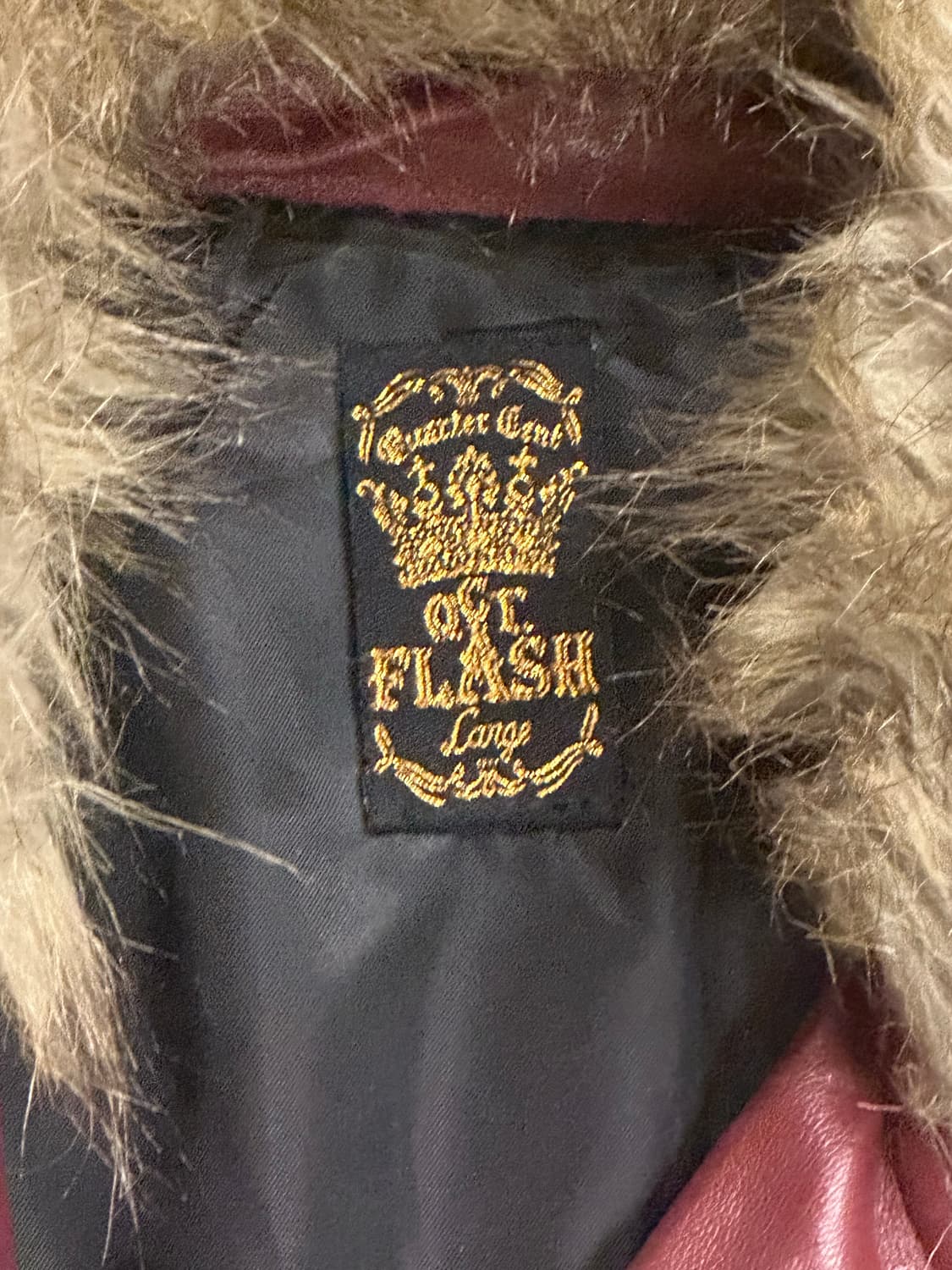 펑크 프레쉬 트리밍 퍼 비건 레더 라이더자켓 팝니다 상품이미지4