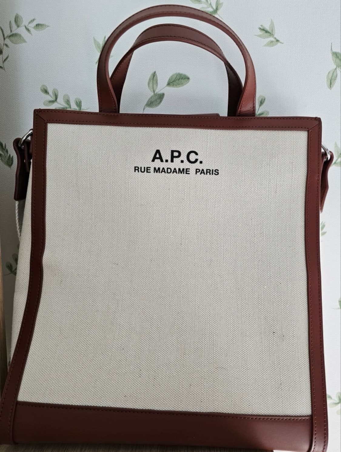 A.P.C CAMILLE 레더 캔버스 토트백  상품이미지1