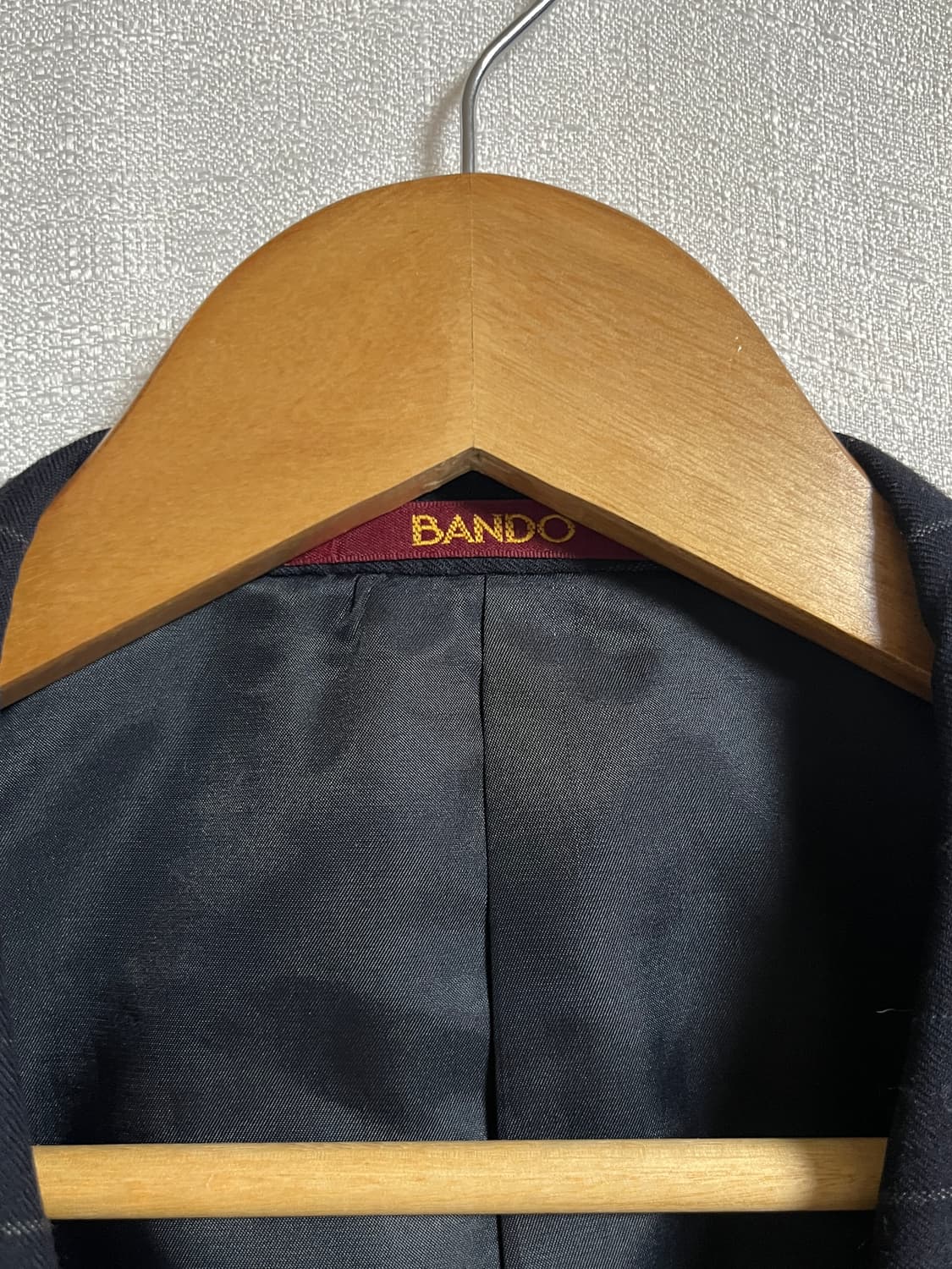 공용 BANDO 핀스트라이프 더블 브레스트 자켓 100 상품이미지5