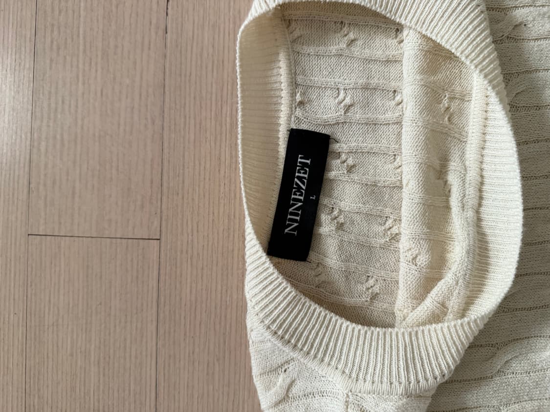 보세 머슬핏 니트반팔티 M 상품이미지2