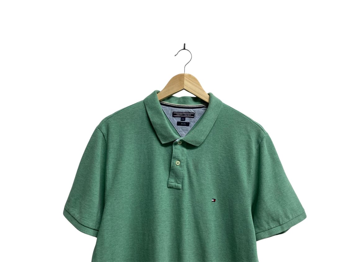 타미 베이직 그린 폴로 티셔츠 L 상품이미지2