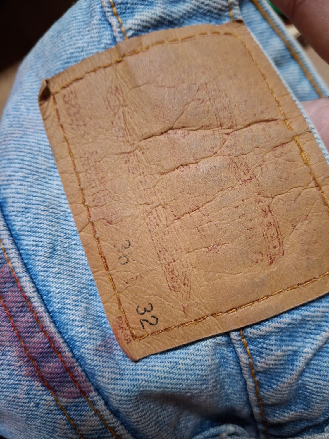 90s levis 리바이스 505 블랭크탭 오지오스본 프린티드 커스텀 상품이미지6