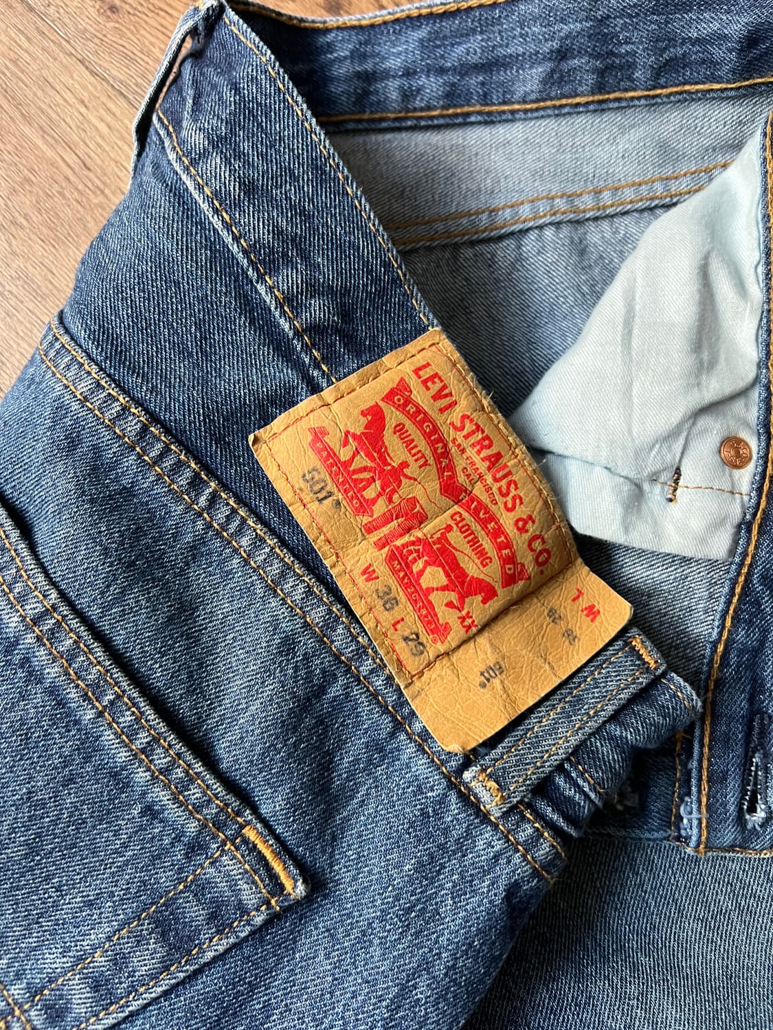 [36]리바이스 501 빈티지 워싱 데님 팬츠 상품이미지6