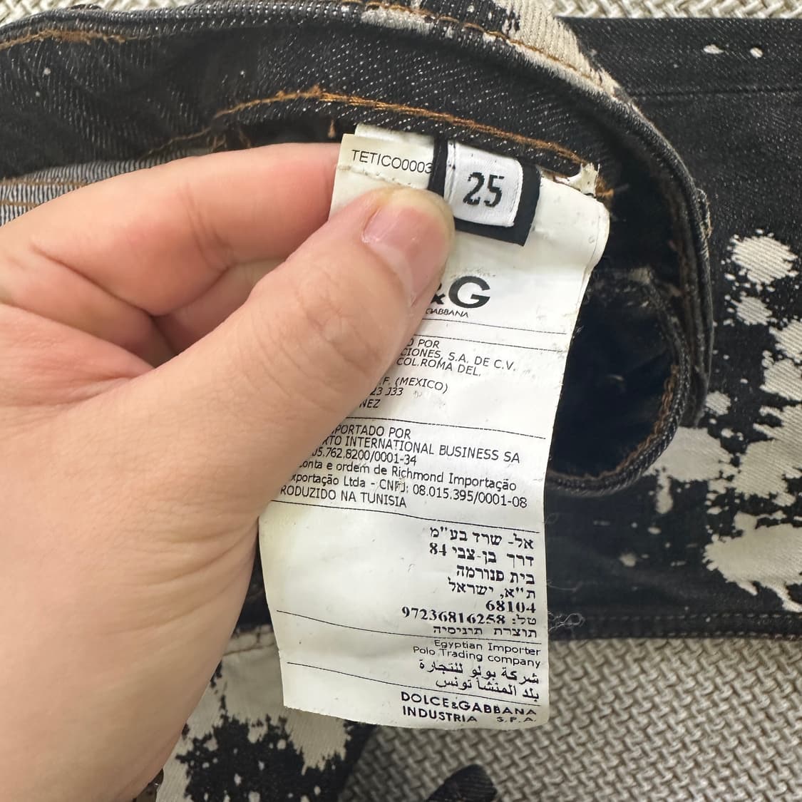 25 돌체앤가바나 블리치드 핏 데님 진 0429D 상품이미지3