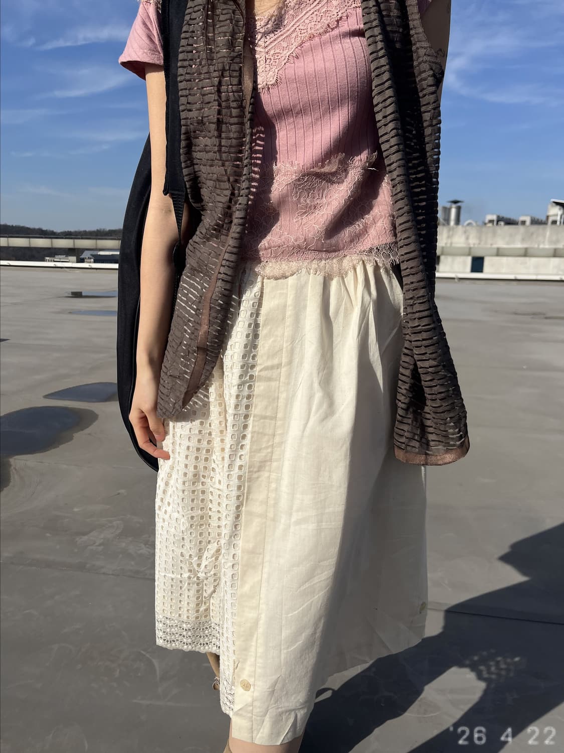 Lace Top + Vest 레이스탑 + 베스트 상품이미지4