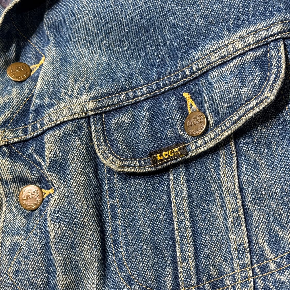 70s USA Lee 스톰라이더 데님 트러커 (old-8529) 상품이미지5