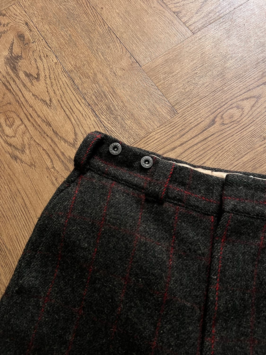 [30]80's 울리치 Made in USA 체크 울 트라우저 팬츠 상품이미지4