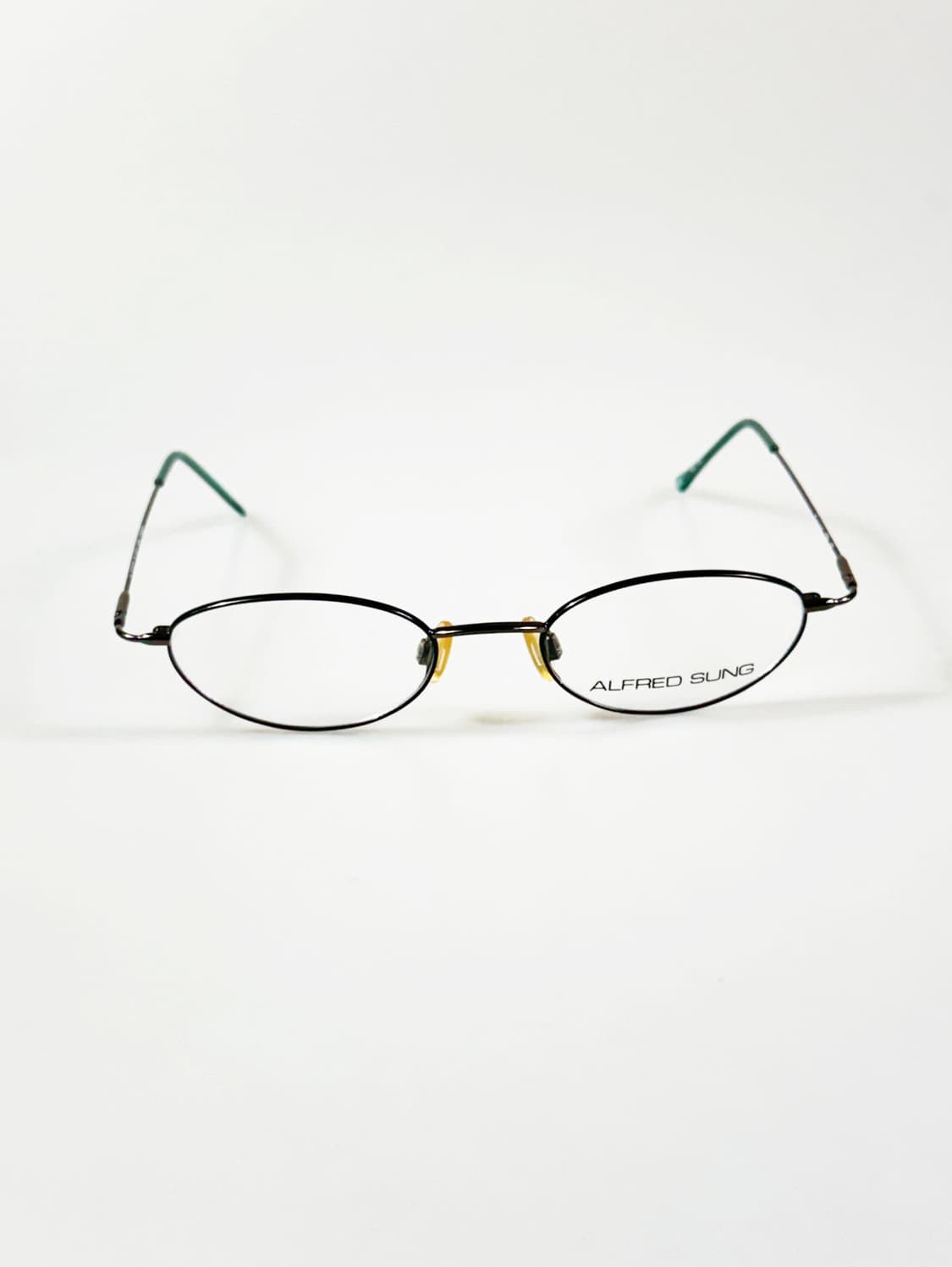 90s ALFRED SUNG 슬림 오벌 메탈 프레임 빈티지 안경 상품이미지1