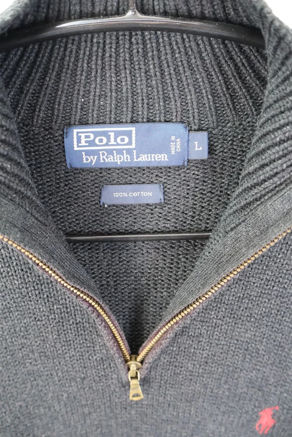  폴로랄프로렌 블랙 반집업 니트 상품이미지7