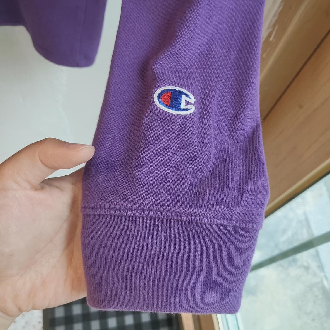 챔피온 퍼플 긴팔티셔츠 상품이미지5