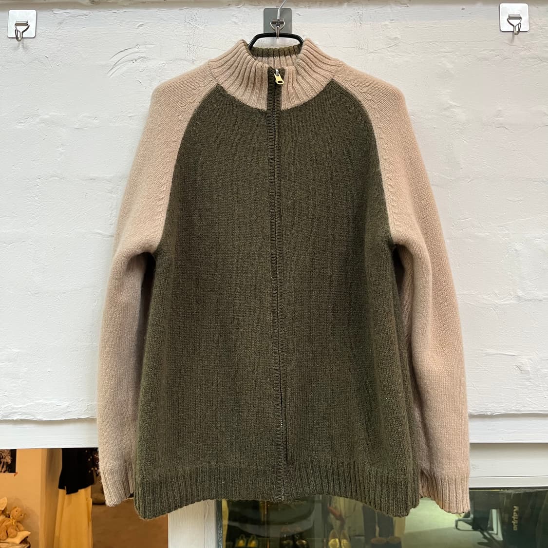 Weatherland basics 리버서블 울 니트집업 L 상품이미지1