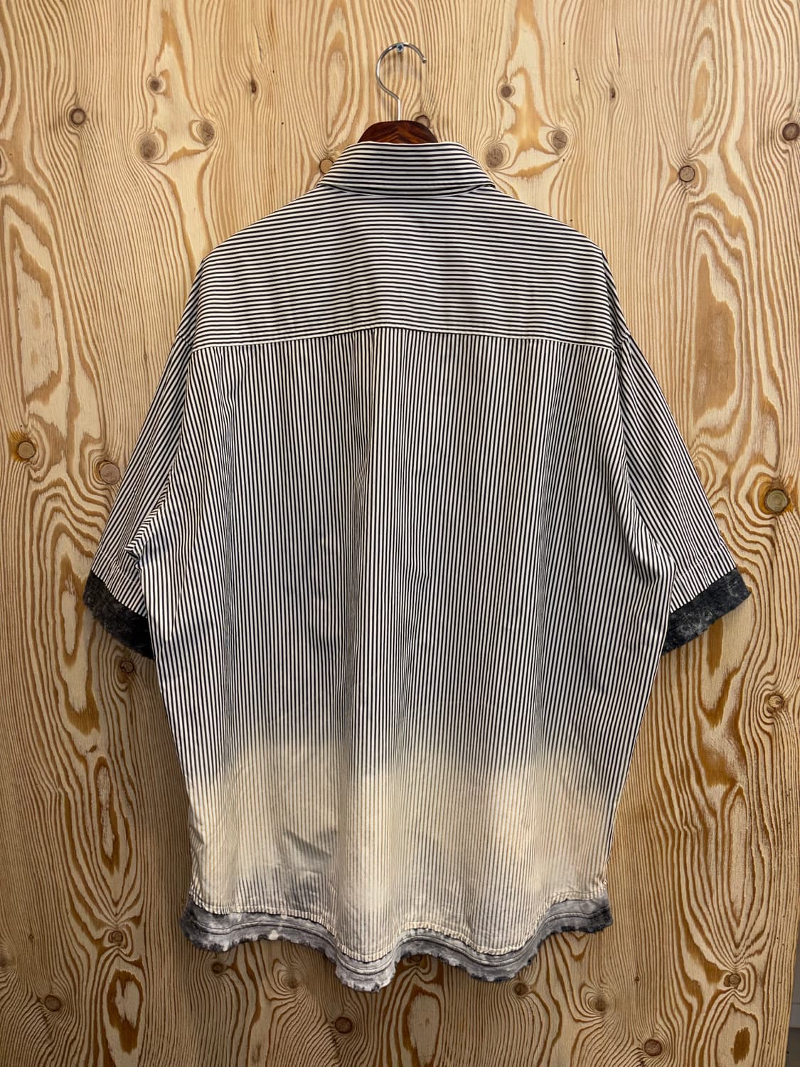 디젤 S-Trax 디스트레스드 스트라이프 반팔 셔츠 상품이미지4