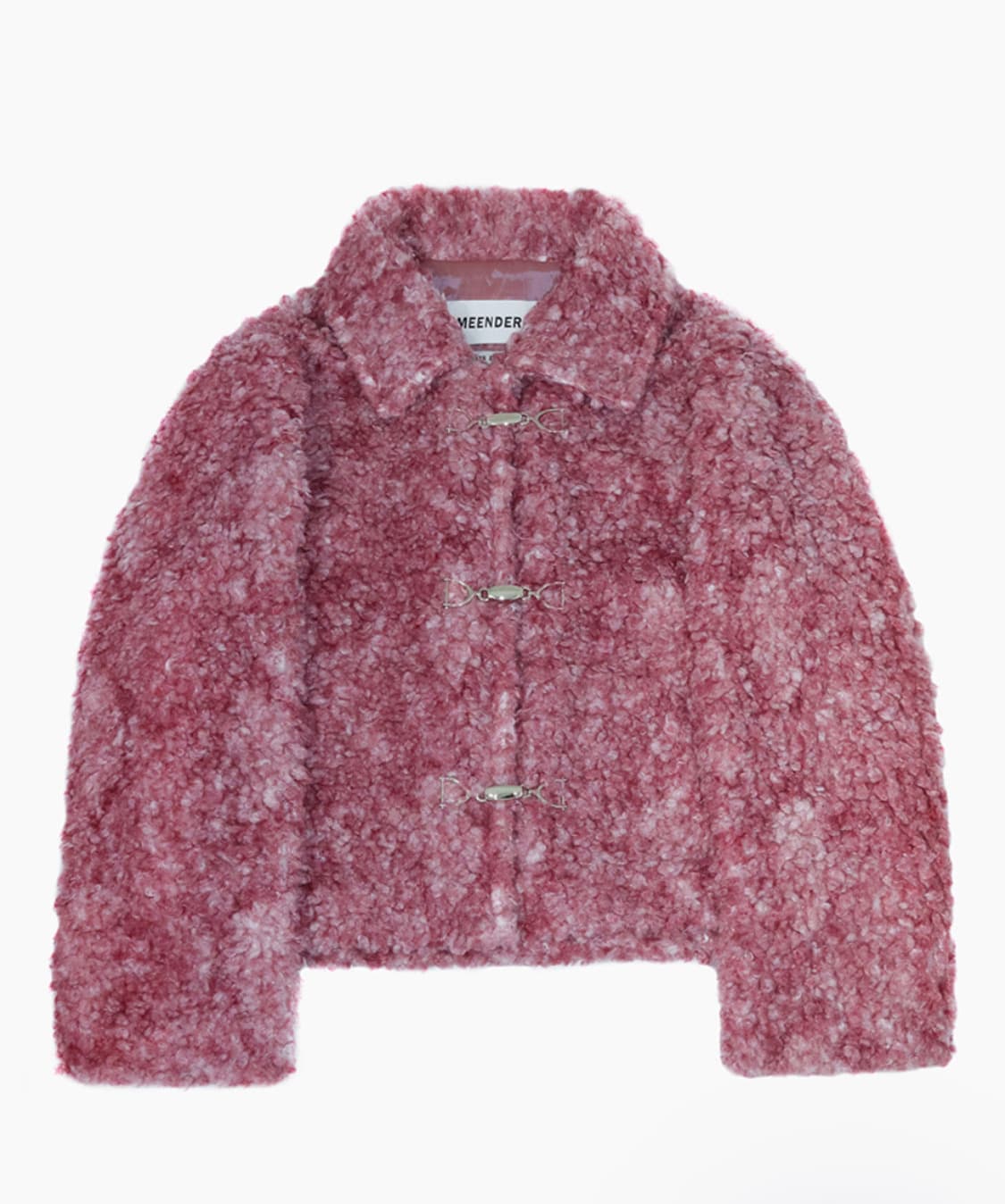 민더리 블렌디드 플리스 퍼자켓 핑크 상품이미지5