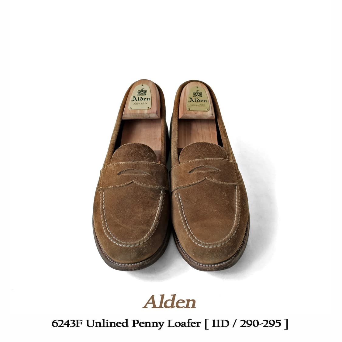 알든 6243F 11D 언라인드 스웨이드 페니로퍼 상품이미지1