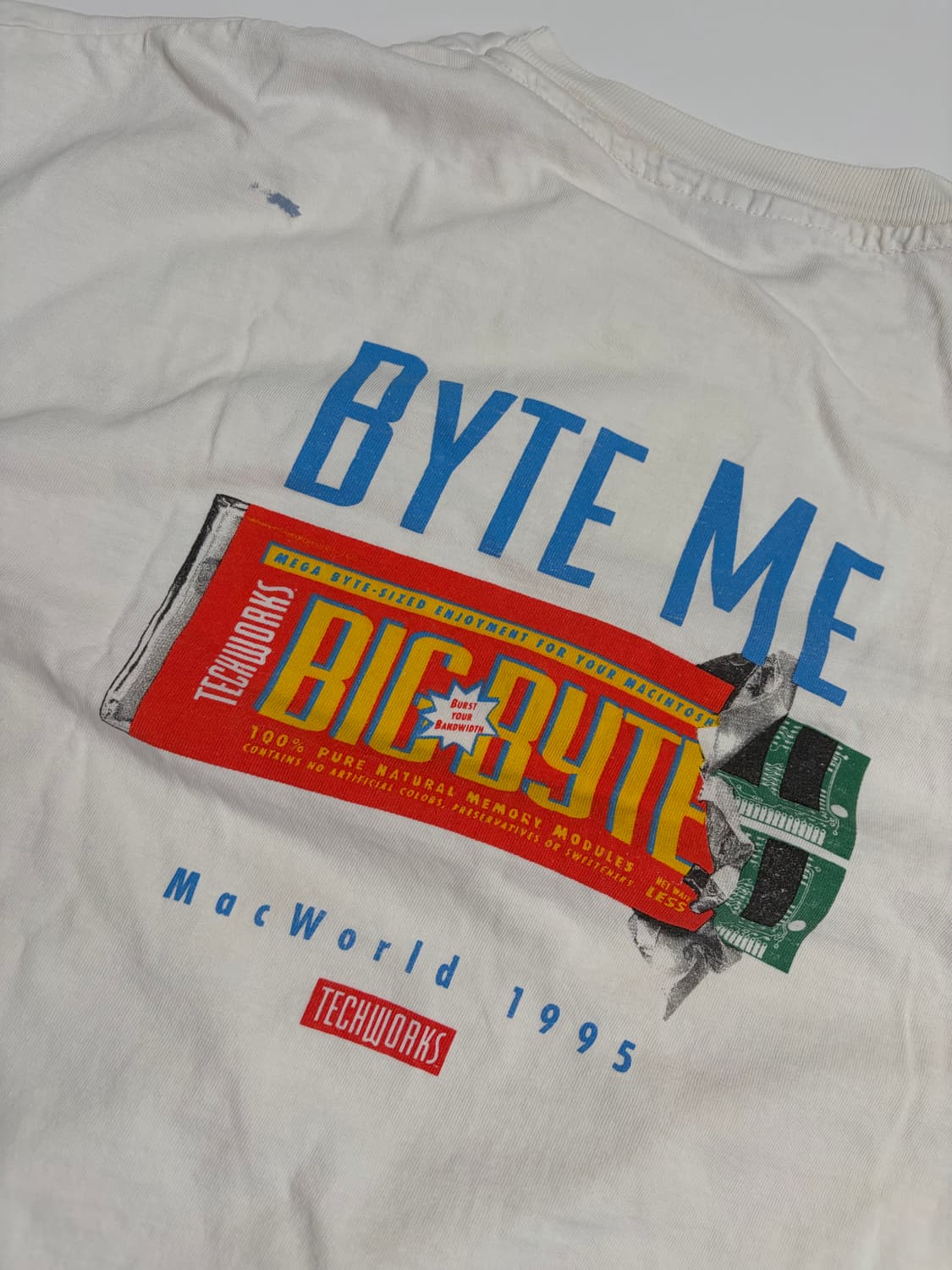 90s Byte me Tee (white) 상품이미지6