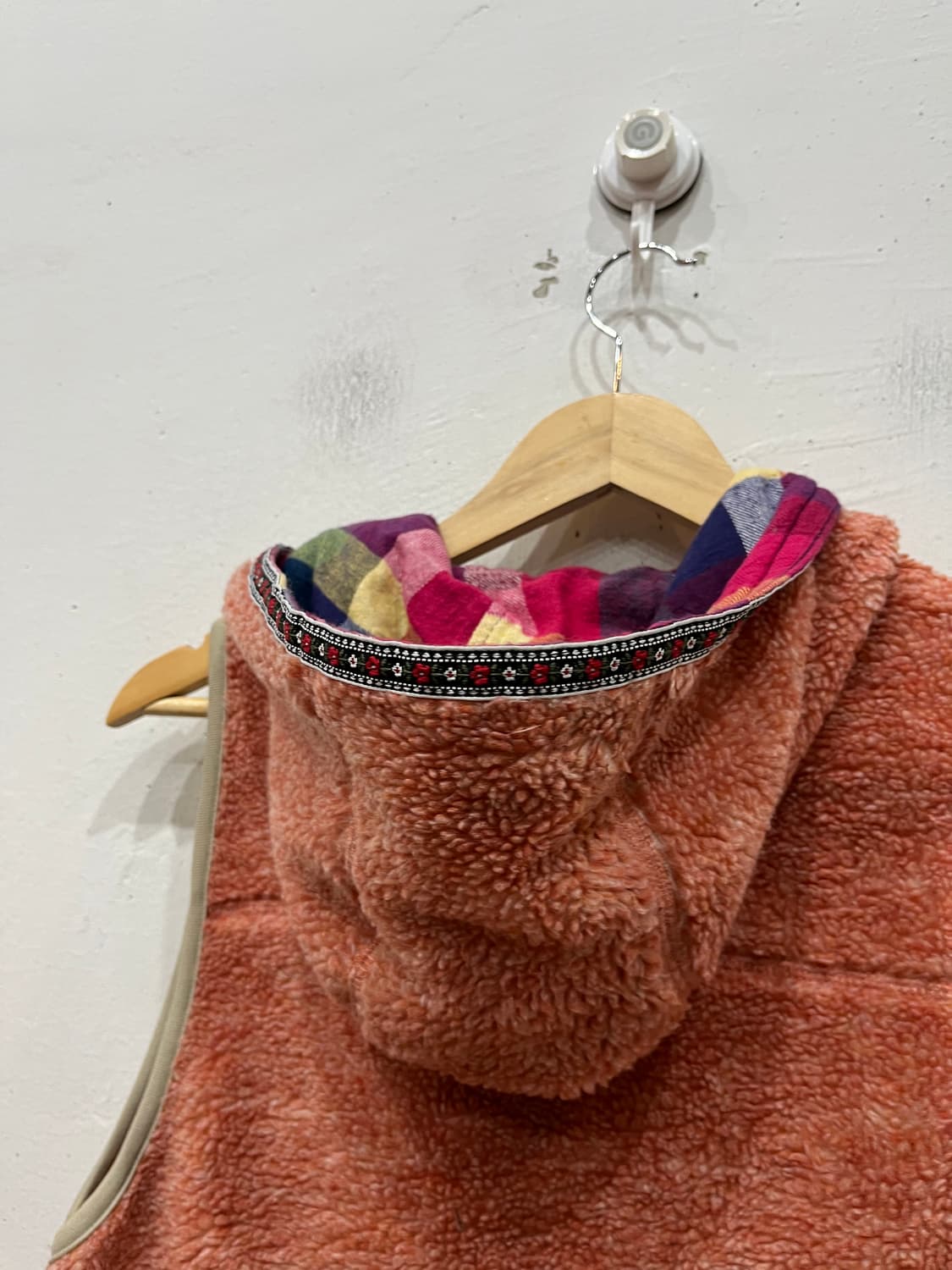 CUBE SUGAR 플리스 후드 베스트 우먼즈 상품이미지4