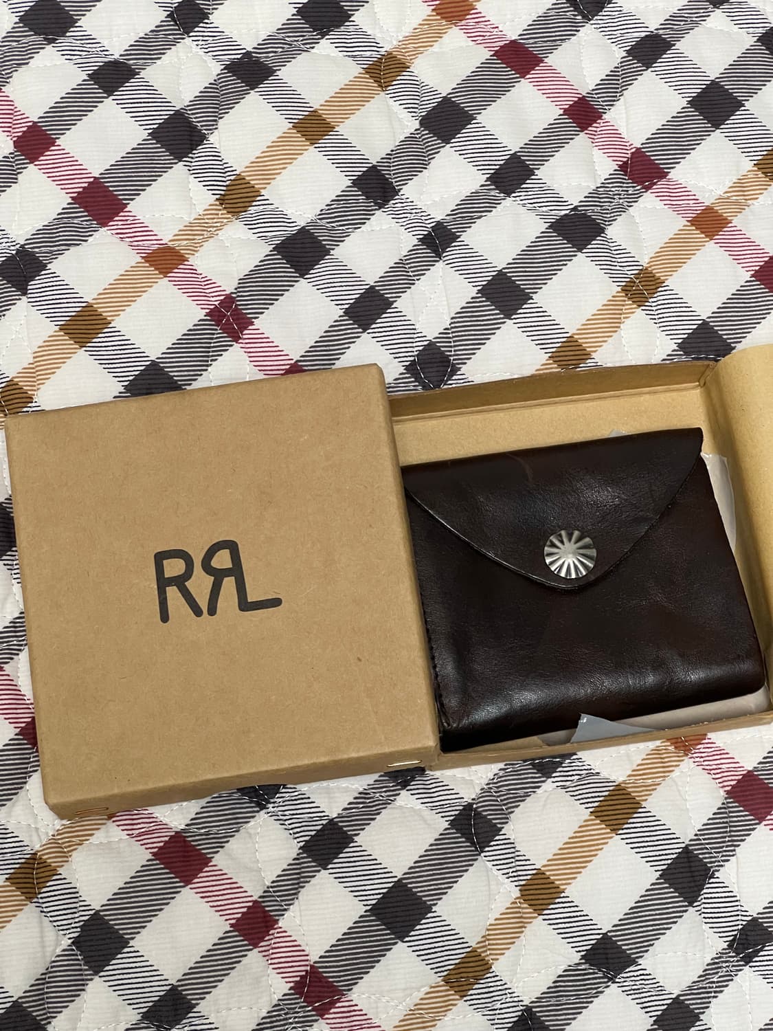 더블알엘 콘초레더 월렛 다크 브라운 상품이미지1